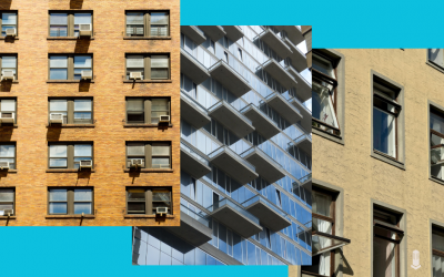 Various kinds of windows and balconies